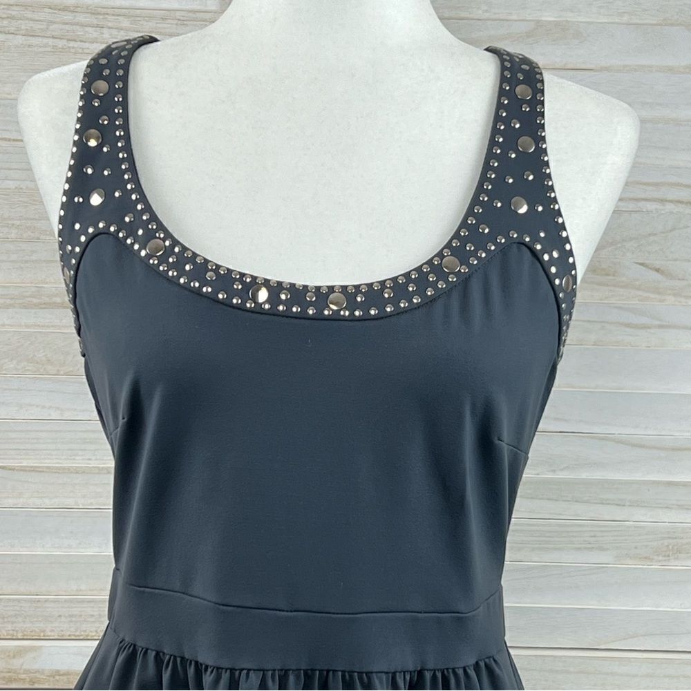 Cynthia Rowley Scoop Neck Embellished Scuba Dress Medium - Picture 2 of 14